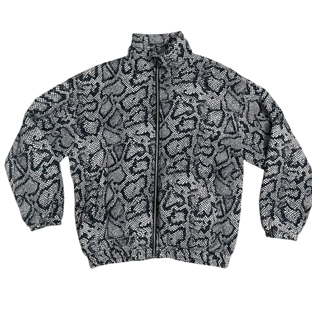 Urban Outfitters Black and White Snakeskin Print Jacket Medium - Picture 2 of 11